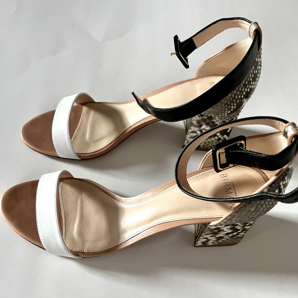 Alexandre Birman healed leather sandals size 7